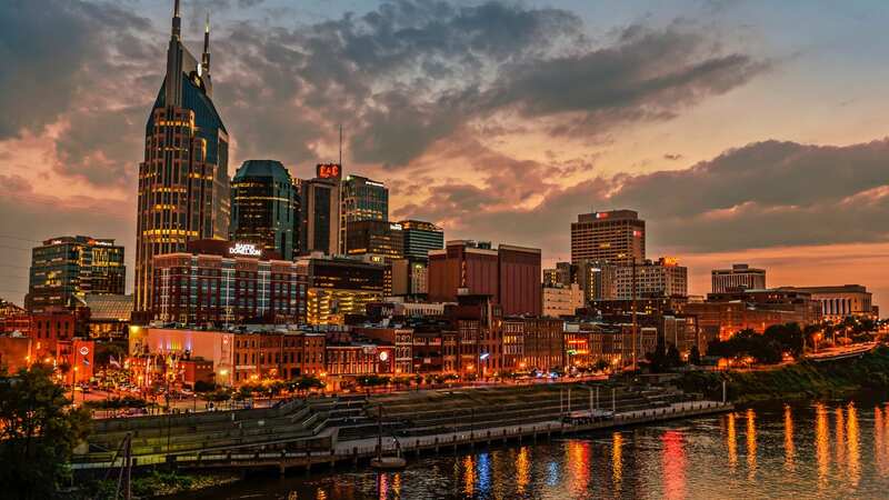 The skyline of Nashville Tennessee, USA at sunset (Image: Getty Images)