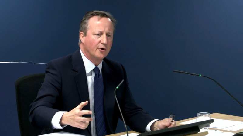 David Cameron giving evidence at the Covid Inquiry (Image: PA)