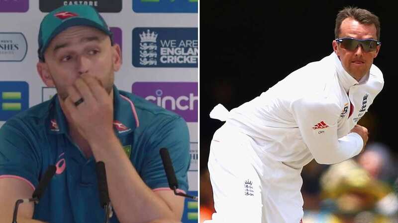 Nathan Lyon did not reveal his secret for avoiding finger injuries (Image: @abcsport/Twitter)