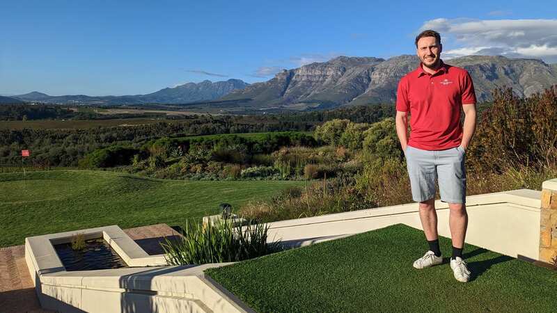 Thomas Bristow takes in the fine South Africa scenery (Image: DAILY MIRROR)