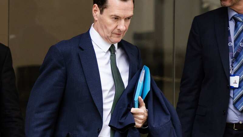 Former Chancellor George Osborne leaving the Covid-19 Inquiry (Image: Getty Images)