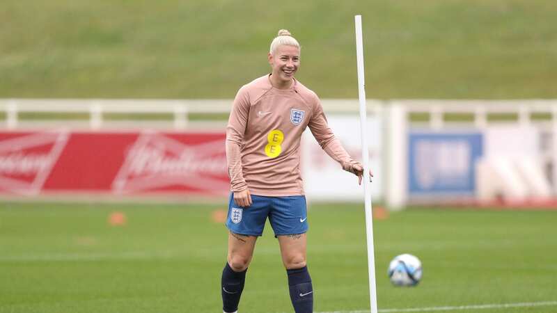 Bethany England during training after her call-up to the England World Cup squad