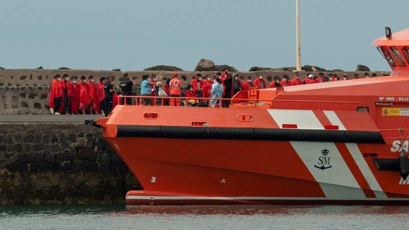 Migrants arrive to Arrecife port after they were rescued from a boat at sea, in Lanzarote, Canary Islands (Image: Adriel Perdomo/EPA-EFE/REX/Shutterstock)