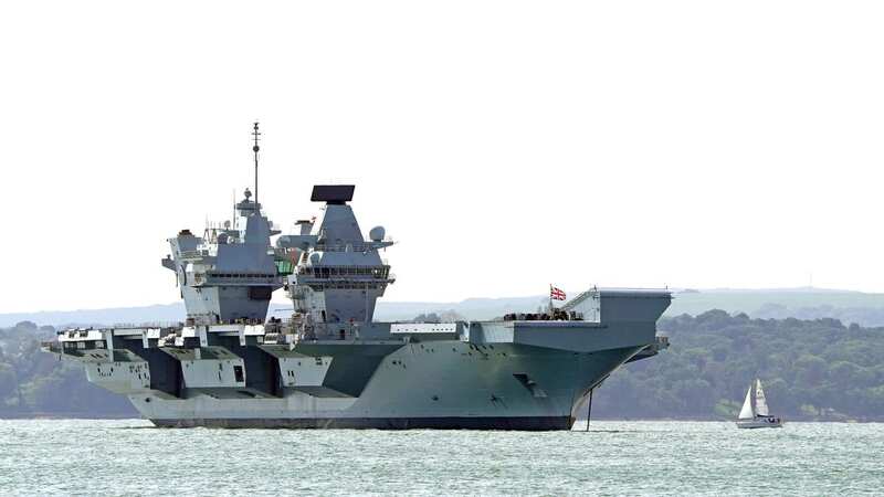 Aircraft carrier HMS Prince of Wales had to limp back to port after breaking down (Image: PA)