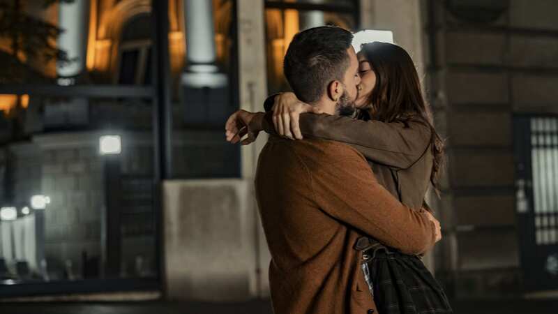 Neighbours shared a naughty kiss after a night out (Image: Getty Images)