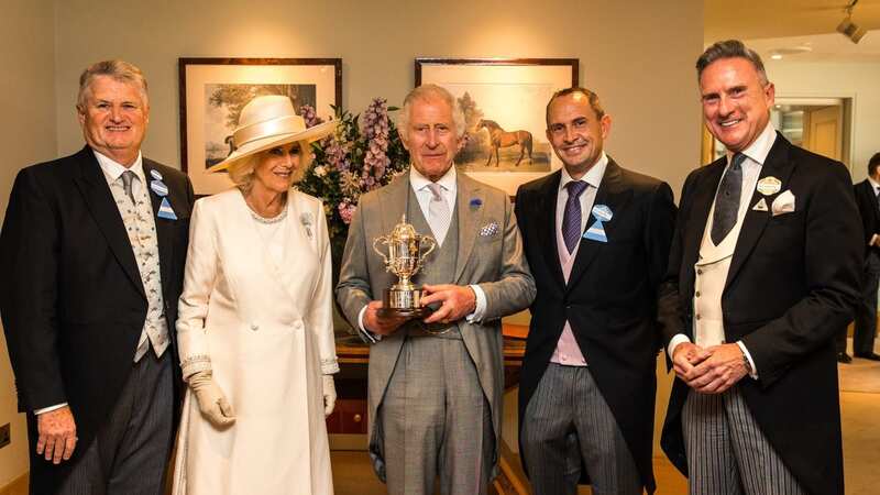The King and Queen receive the trophy for winning the Australia Day Cup (Image: Courtesy of Nicole Hains)