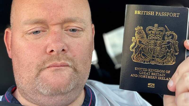 Ian Thompsett was upset with his new passport (Image: Ian Thompsett / SWNS)