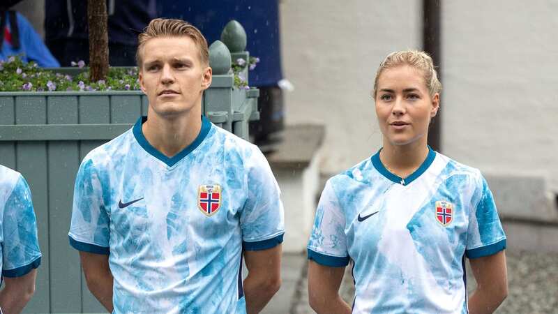 Martin Odegaard played in an annual charity match held at the Skaugum estate where Norway