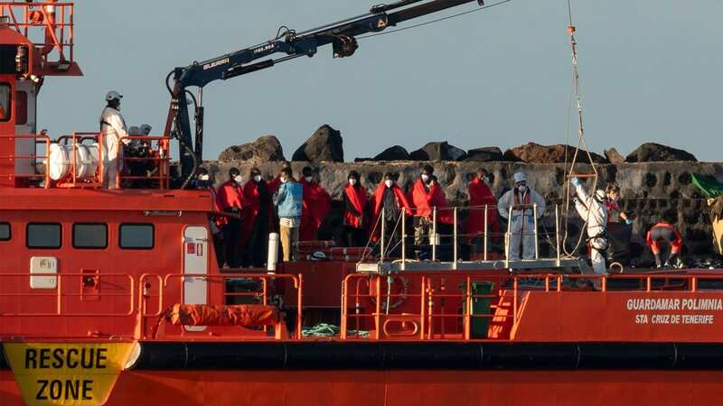 At least 30 migrants are believed to have died when a boat sank off the Canary Islands (Image: Adriel Perdomo/EPA-EFE/REX/Shutterstock)