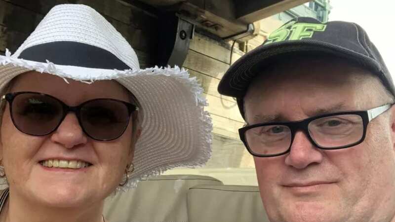 Chris and Trisha Daines, from Essex, travelled to Amsterdam to celebrate their 33rd wedding anniversary - but ended up arriving home more than 24 hours later than originally scheduled (Image: edinburghlive)