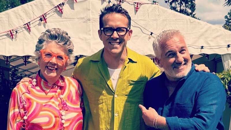 Superfan Ryan Reynolds visited the Great British Bake Off tent (Image: INSTAGRAM)