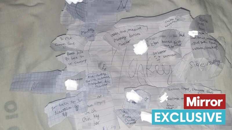 Vile notes boy found in his bag