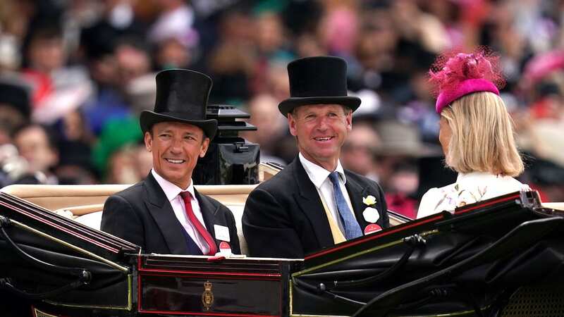 Frankie Dettori arrives at Royal Ascot in the Royal carriage (Image: PA)