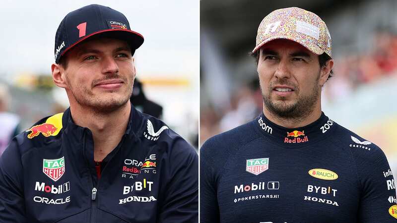 Max Verstappen has fired a dig towards teammate Sergio Perez (Image: Getty Images)