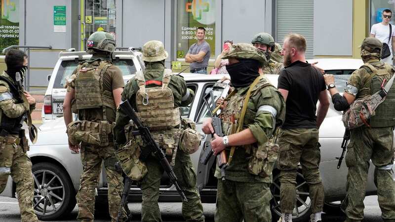 Wagner troops in Rostov (Image: AFP via Getty Images)