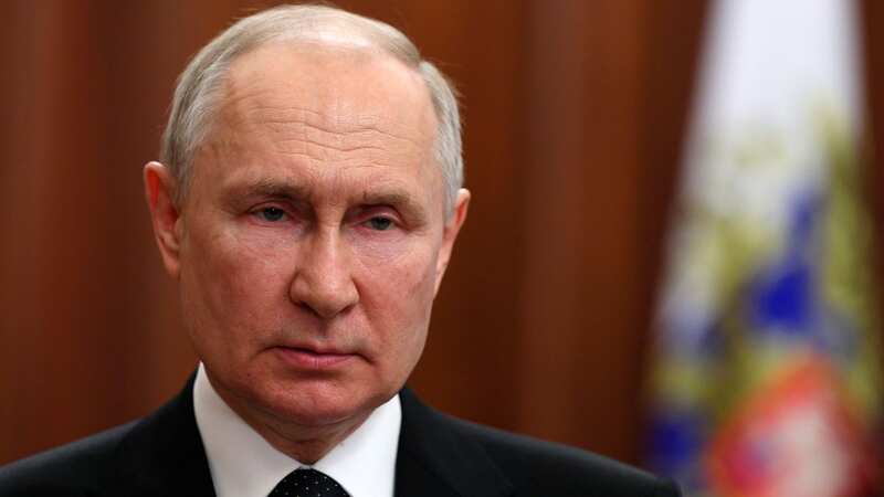 Vladimir Putin is "obviously very afraid" and "probably hiding", the Ukrainian president has said (Image: AP)
