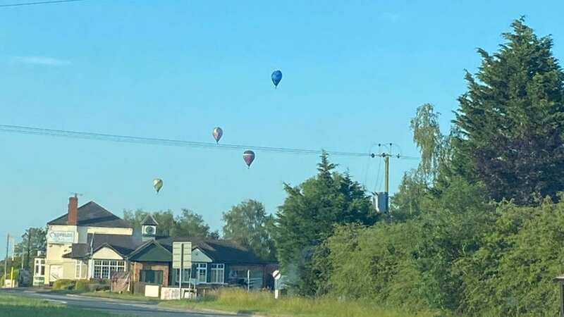 A man has died in a hot air balloon crash in Worcestershire (Image: SWNS)