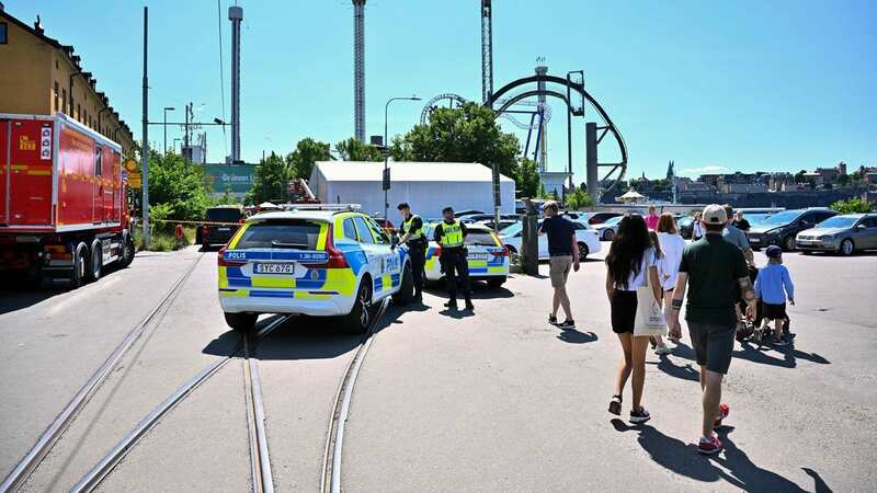 The tragedy occurred at the Grona Lund amusement park in Stockholm (Image: TT NEWS AGENCY/AFP via Getty Ima)