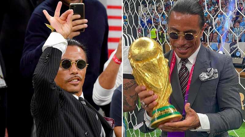 Salt Bae was a surprising presence on the pitch following the World Cup final (Image: Getty Images)
