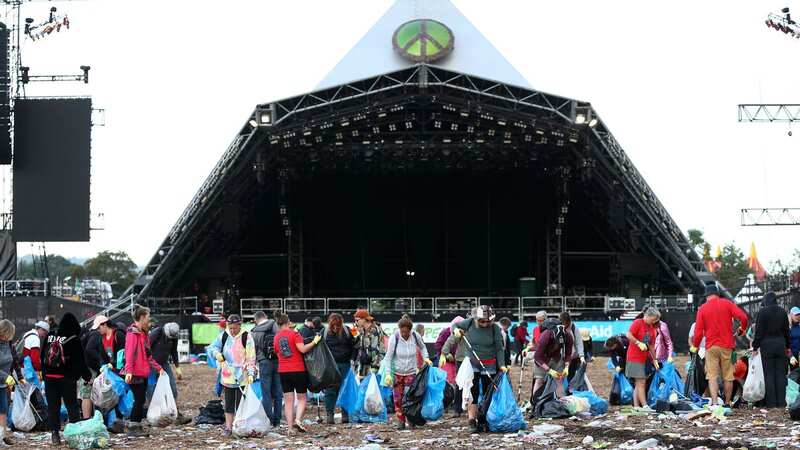 Organisers urge festival-goers to take their rubbish with them, and to try to leave "zero waste" (Image: ADAM VAUGHAN/EPA-EFE/REX/Shutterstock)