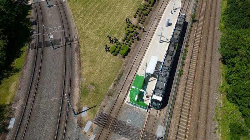 Police cordon off the scene at Highbury Vale tram stop in Basford, Nottingham, where shortly after 11.10am, today (Monday 26 June) they were called to reports of a stabbing (Image: Tom Maddick / SWNS)