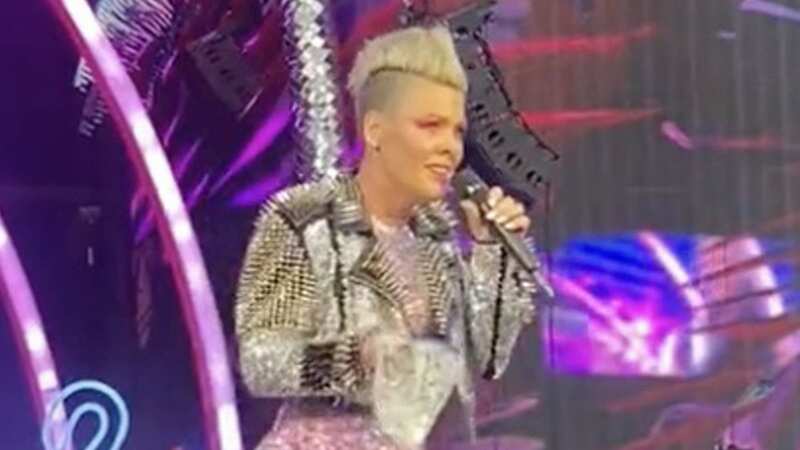 Pink gobsmacked as a fan throws their mother