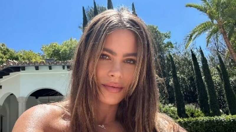 Sofia Vergara turns up the heat in a cheeky topless poolside snap (Image: INSTAGRAM)