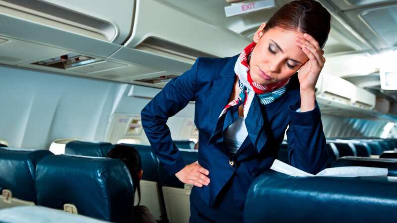 A flight attendant draws the line at physical contact from passengers (Image: Getty Images)