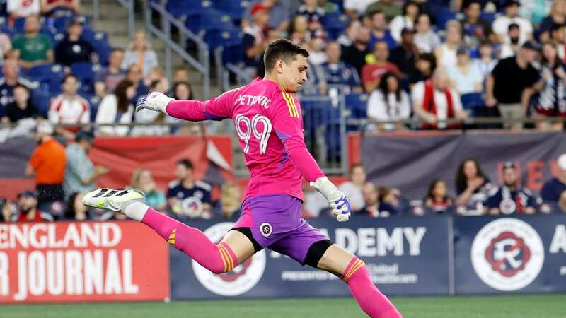 New England Revolution goalkeeper Djordje Petrovic has impressed in MLS and has been linked with a move to Manchester United (Photo by Fred Kfoury III/Icon Sportswire via Getty Images) (Image: Fred Kfoury III/Icon Sportswire via Getty Images)