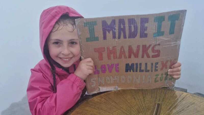 Millie Kelly, 11, climbed Mount Snowdon as a thank you to Alder Hey Hospital (Image: Nikki Kelly)