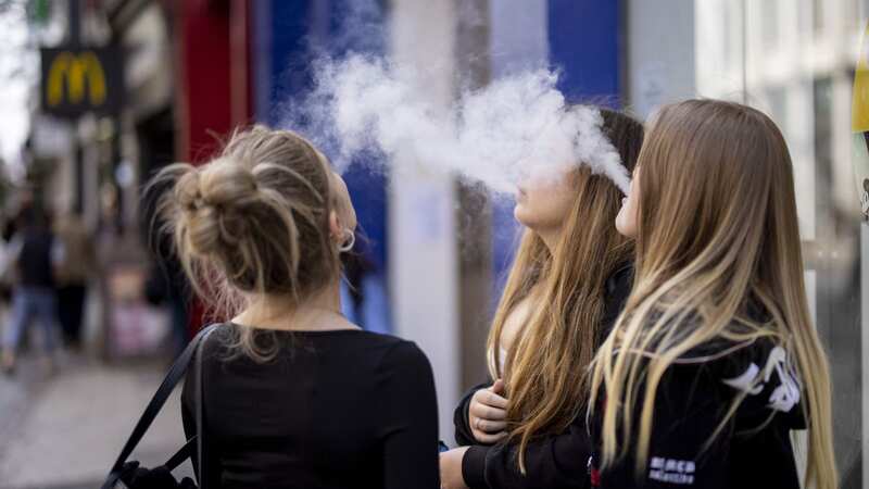 Children with asthma can’t use the toilets at school because of kids vaping in them, MPs heard (Image: TOLGA AKMEN/EPA-EFE/REX/Shutterstock)