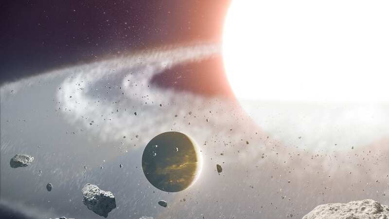 Halla should have been destroyed when its star turned into a red giant (Image: W. M. Keck Observatory / SWNS)