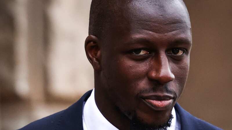 Footballer Benjamin Mendy pictured on the opening week of his retrial at Chester Crown Court.