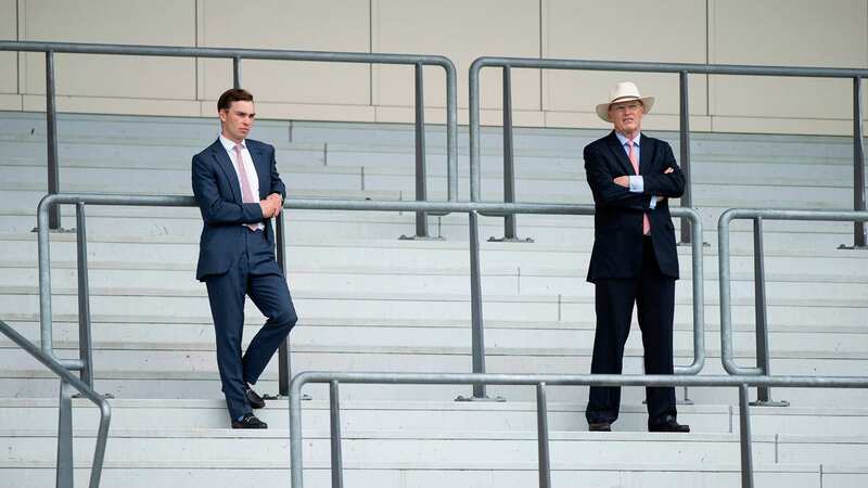 John Gosden (right) and son Thady: co-train Newsboy