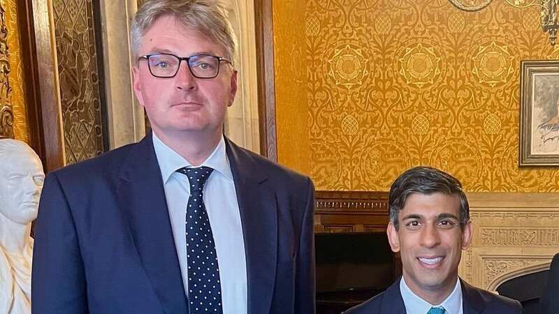 Tory MP Daniel Kawczynski is more than a foot taller than Rishi Sunak (Image: daniel_kawczynski_mp /Instagram)