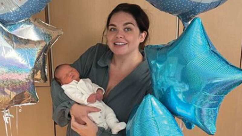 Scarlett Moffatt gave birth to her first child on Thursday