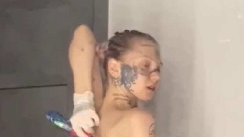Woman gives herself 90 tattoos - including incredible inking on her own back