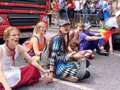 London Pride hit by Just Stop Oil protesters sitting in front of Coca-Cola truck qhiddqidtrixqinv