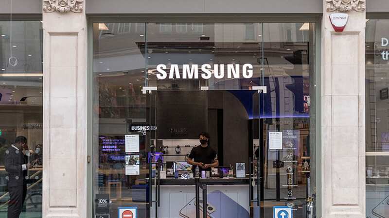 LONDON, UNITED KINGDOM - 2021/06/22: Samsung logo is seen at one of their stores on Oxford Street in London. (Photo by Belinda Jiao/SOPA Images/LightRocket via Getty Images) (Image: © 2021 SOPA Images)