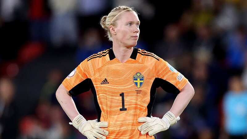 Hedvig Lindahl of Sweden during the UEFA Women