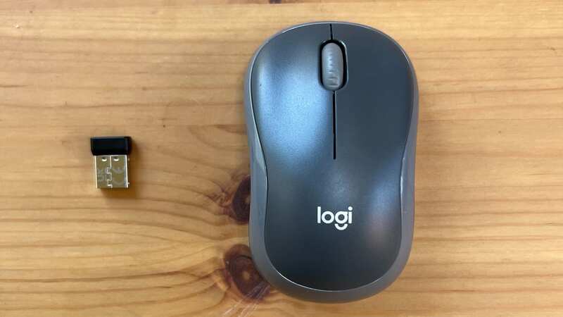 The Logitech M185 wireless mouse