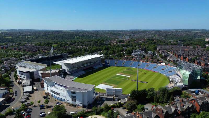 LEEDS, ENGLAND - JUNE 02: An aerial view of the Headingley Stadium complex, home of Leeds Rhinos Rugby League team and Yorkshire County Cricket Club on June 02, 2023 in Leeds, England. (Photo by Michael Regan/Getty Images)