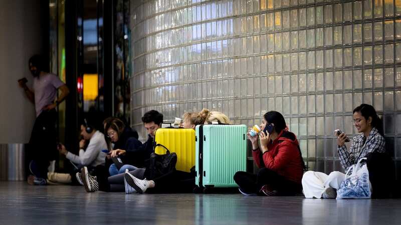 The storm has caused cancellations at the airport (Image: Hollandse Hoogte/REX/Shutterstock)