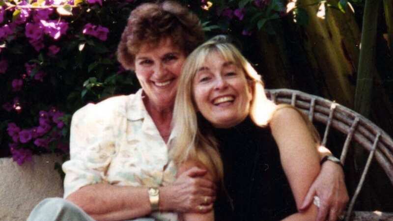 Fiona Phillips with her mother Amy, who died in 2006 following a battle with Alzheimer
