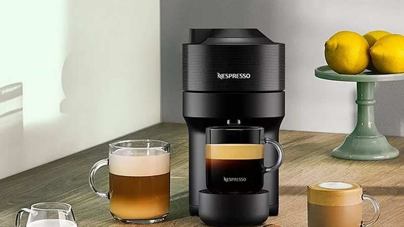 The Nespresso Vertuo Pop coffee maker is proving popular online (Image: Amazon)