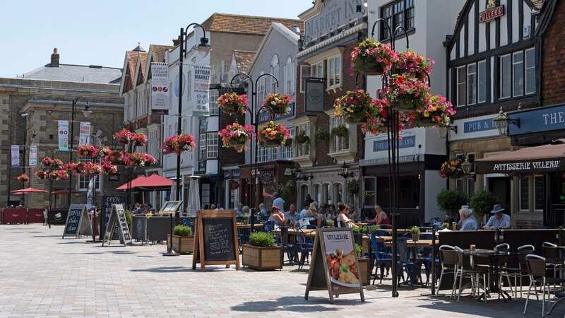 Flower baskets in Salisbury will be ditched for more eco-friendly equivalents, the council say (Image: Universal Images Group via Getty Images)