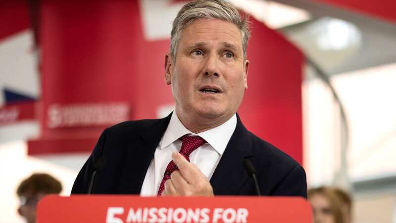Keir Starmer making his speech (Image: Getty Images)
