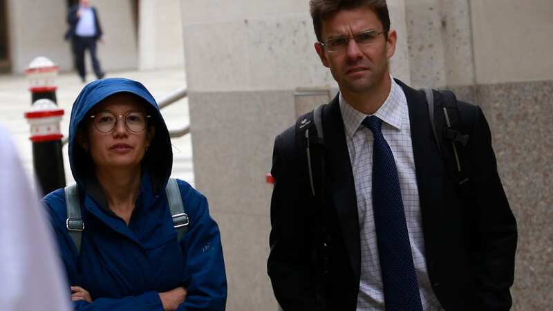 Ami Komoda (L) and Chris Cole (R) outside Mayor