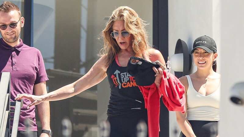 Jennifer Aniston continues to prioritize her health and fitness in recent post gym pictures (Image: BACKGRID)