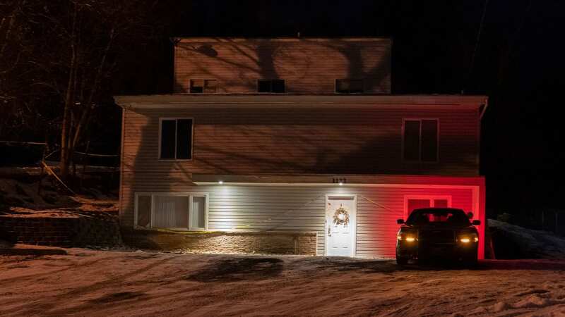 The house where the four students were gruesomely murdered (Image: AP)